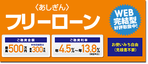 あしぎんフリーローン