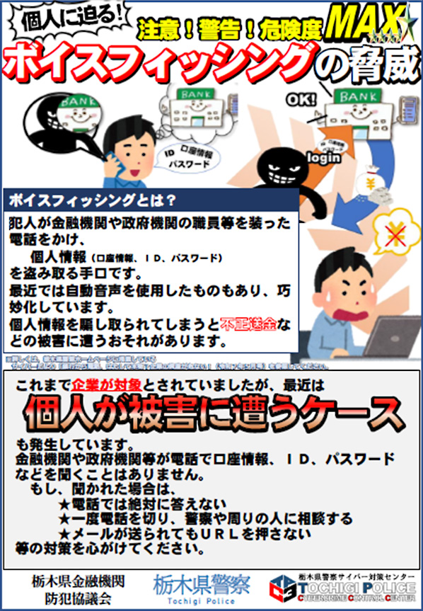 ボイスフィッシング脅威のイメージ