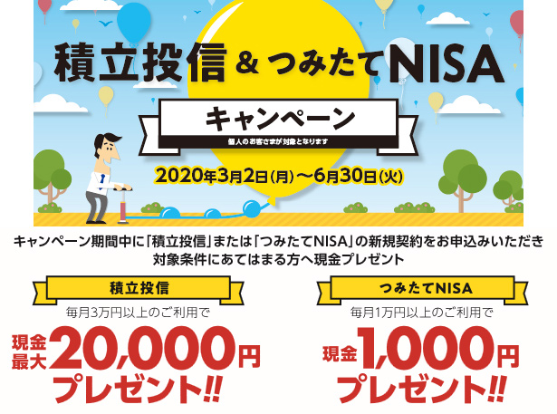 積立投信&つみたてNISAキャンペーン