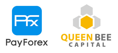 QUEENBEE CAPITAL PayForex ロゴマーク縦