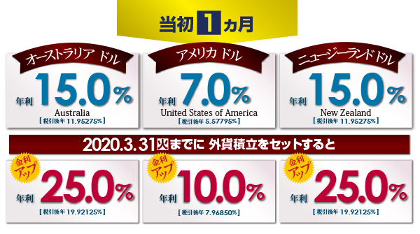 外貨定期預金 特別金利プラン