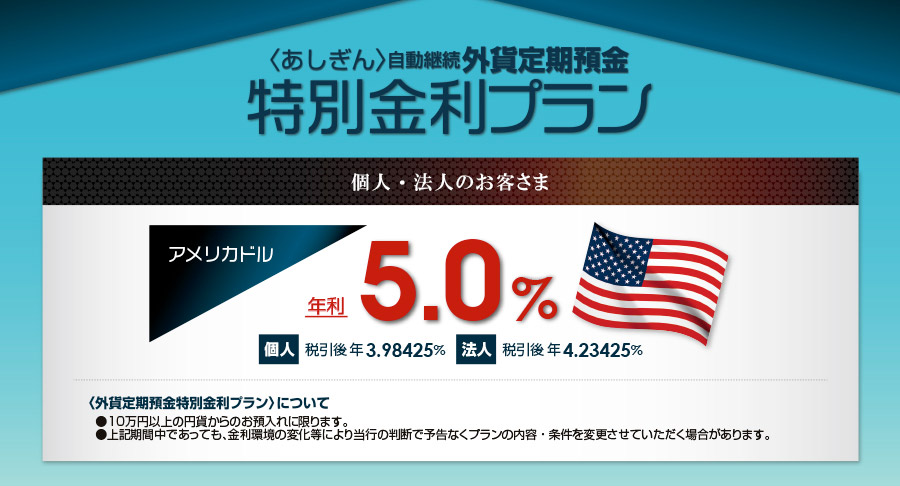 外貨定期預金 特別金利プラン