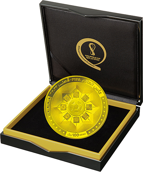 A.100リヤル スタジアム金貨