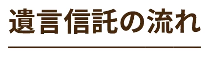 遺言信託の流れ